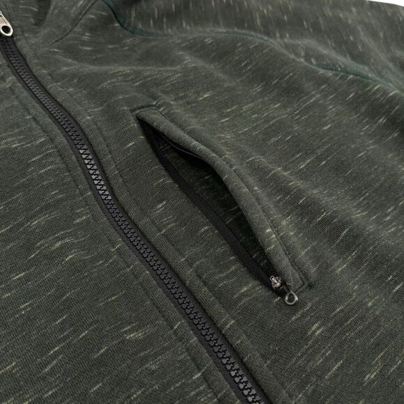 Lululemon Men's Best Coast Full Zip Hoodie Heathered Marled Fuel Green Large - Picture 6 of 11